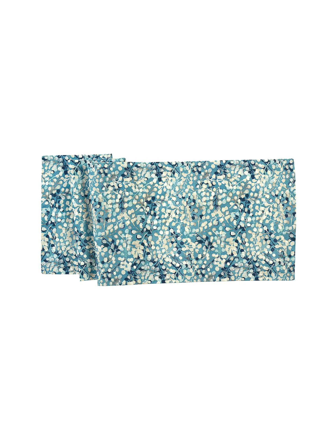 SANDER | Tischläufer 40x150cm Livorno Orange | blau